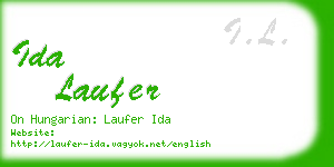 ida laufer business card